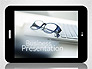 Business Presentation with Touch Pad (data driven) slide 1