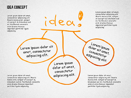 Idea Doodle Diagrams Presentation Template, Master Slide