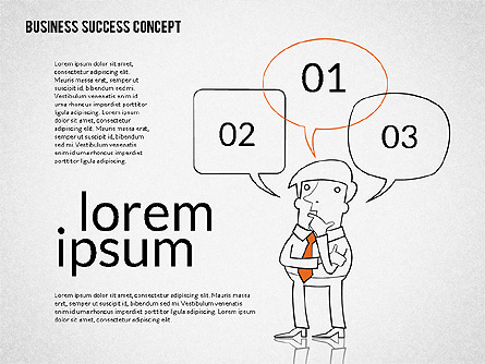 Business Success Concept Diagram Presentation Template, Master Slide