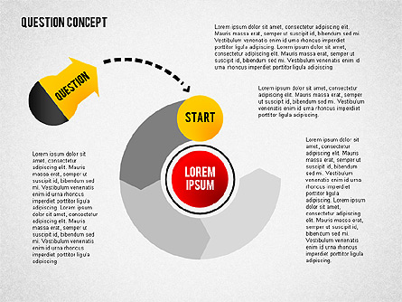 Question Concept Diagram Presentation Template, Master Slide