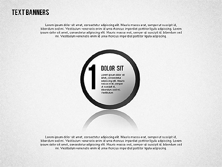 Round Text Banners Presentation Template, Master Slide