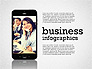Business Infographics with Smartphone slide 1