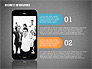 Business Infographics with Smartphone slide 14