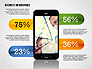 Business Infographics with Smartphone slide 3