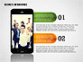 Business Infographics with Smartphone slide 6
