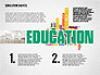 Education Word Cloud Presentation Template slide 1