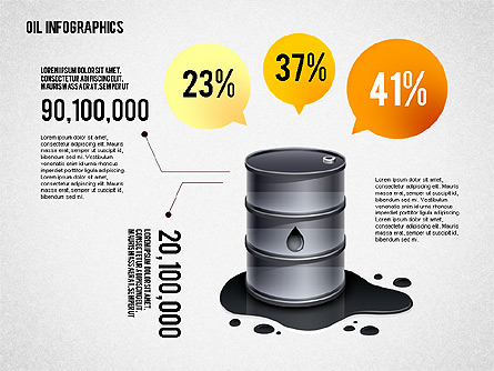 Oil Infographics Presentation Template Presentation Template, Master Slide