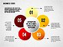 Colored Business Steps Diagram slide 4
