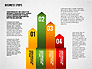 Colored Business Steps Diagram slide 7