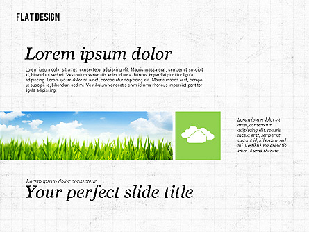 Environmental Presentation in Flat Design Presentation Template, Master Slide