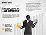 Data Driven Business Presentations with Shapes and Silhouettes slide 1
