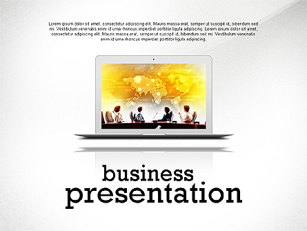 Data Driven Modern Business Presentation Presentation Template, Master Slide