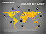 World Map and Globe Infographics slide 9