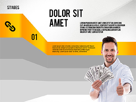 Financial Success Stages Concept Diagram Presentation Template, Master Slide