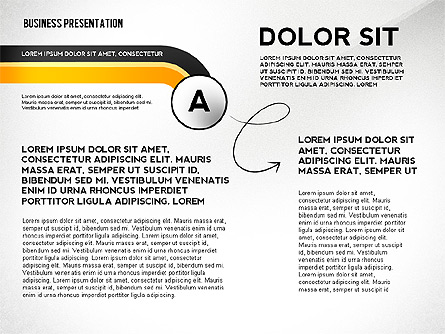 Business Presentation with Stages and Labels Presentation Template, Master Slide