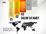 Staged Diagram with World Map slide 3