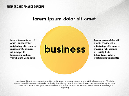 Business and Finance Concept Presentation Template, Master Slide