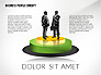 Concept with Business People Silhouettes slide 1