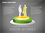 Concept with Business People Silhouettes slide 9
