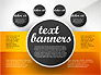 Gray Round Text Banners slide 1