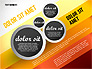 Gray Round Text Banners slide 6
