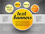 Gray Round Text Banners slide 9