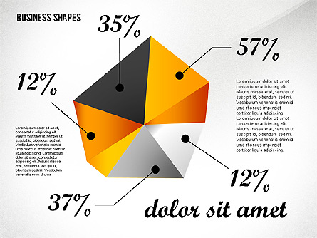 Geometrical Business Shapes Presentation Template, Master Slide