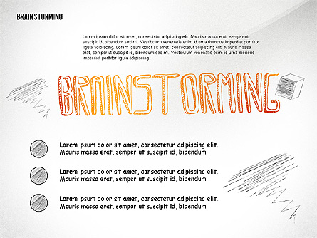 Brainstorming Shapes Presentation Template, Master Slide