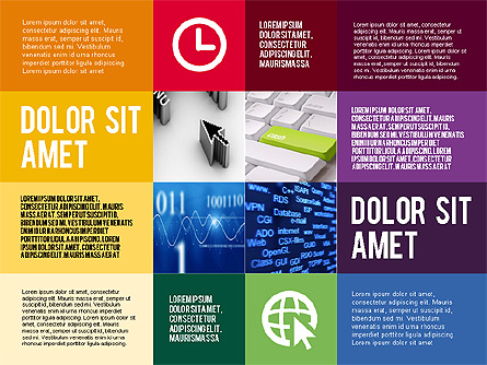 Fragmented Presentation Template Presentation Template, Master Slide