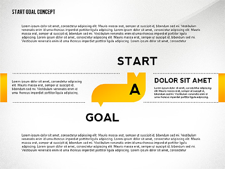 Set Start Reach Goal Toolbox Presentation Template, Master Slide