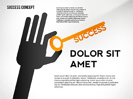 Success Concept Presentation Template, Master Slide