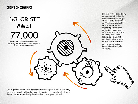 Presentation with Sketches Presentation Template, Master Slide