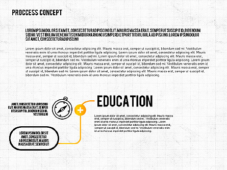 Step by Step Process Presentation Concept Presentation Template, Master Slide