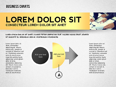 Colorful Business Charts Collection Presentation Template, Master Slide