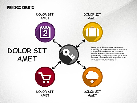 Process with Icons Toolbox Presentation Template, Master Slide