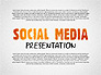 Social Media Presentation with Icons slide 1