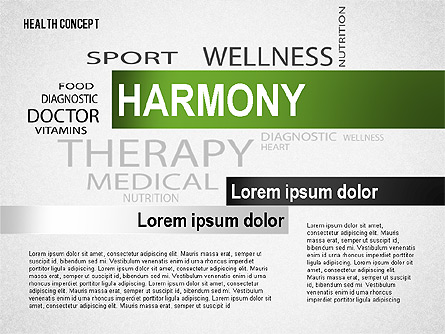 Health Concept Presentation Template Presentation Template, Master Slide