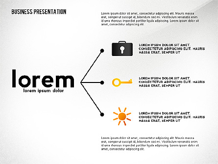 Presentation Concept with Thin Lines Presentation Template, Master Slide
