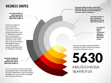 Infographic Style Business Shapes Toolbox Presentation Template, Master Slide