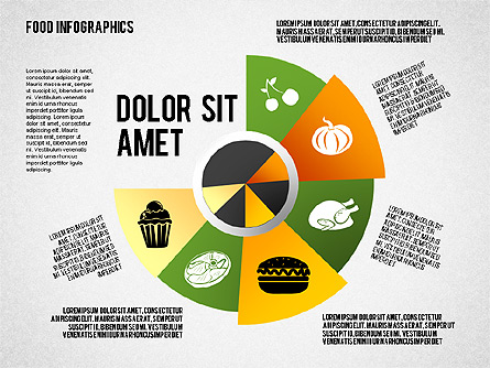 Food Infographics Presentation Template, Master Slide