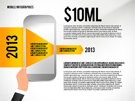Mobile Infographics Presentation Template, Master Slide