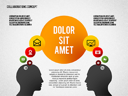 Collaboration Presentation Concept Presentation Template, Master Slide