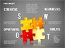 SWOT Analysis with Puzzle Pieces slide 11
