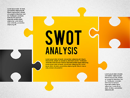 SWOT Analysis with Puzzle Pieces Presentation Template, Master Slide