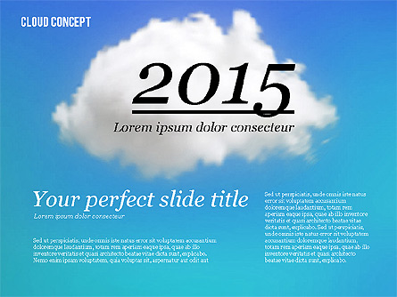 Cloud Concept Presentation Template, Master Slide