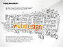 Webdesign Word Cloud Presentation Template slide 1
