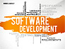 Software Development Word Cloud Presentation Template slide 1