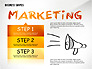 Marketing Steps Strategy Presentation Template slide 1