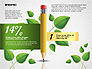 Options with Pencil and Green Leaves slide 1