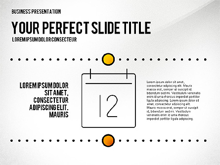 Presentation Created in Elegant Style Presentation Template, Master Slide